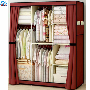 16 Cubes Purple Color Armoire <strong>Wardrobe</strong> Foldable <strong>Wardrobe</strong> <strong>Rack</strong> - Product Image 4