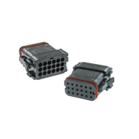 오리지널 TE DEUTSCH DT16-18SA-K004 커넥터 하우징 18P 4.67mm 블랙 자동차용 커넥터 여성 단자용