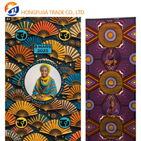 Pasokan pabrik lilin desain kustom 100% katun kain Organza Festival wanita Afrika 38 kustomisasi Anti jamur