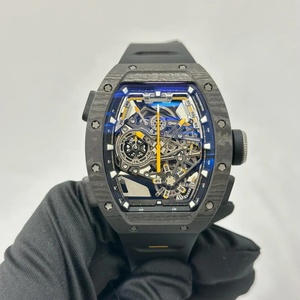 Reloj con Forma de Tonneau, Edición 2026, Cristal de Zafiro y Fibra de Carbono, Esfera Luminosa Esqueletizada, Reloj Mecánico Deportivo de Buceo - Product Image 1