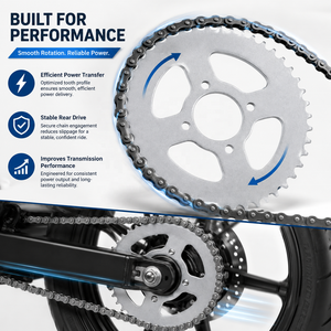 Pignon arrière de moto 420 chaîne 48 dents 52mm, compatible avec les quads chinois, motos tout-terrain et pièces détachées moto - Product Image 2