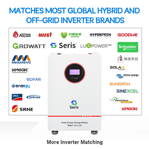 بطارية تخزين الطاقة الشمسية المنزلية المحمولة بسعر المصنع 100 أمبير في الساعة ليثيوم فوسفات الحديد 51.2 فولت 10-20 كيلو واط هجينة متصلة بالشبكة متوفرة - Product Image 2
