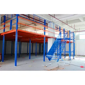 Industrial mezzanines racking heavy duty designed mezzanine floor for garage storage use shelf system