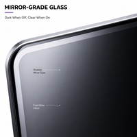 FEIPU Miroir Intelligent 15,8 pouces avec Analyse de Santé IA et Test de Glycémie, Alimentation Secteur, en Alliage d'Aluminium, pour le Bien-être d'Entreprise et l'Analyse de l'Âge Cutané