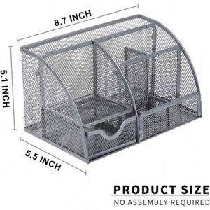 Mesh Desk Organiser for <b>Office</b> Use Stylish Desk Sets - Product Image 3
