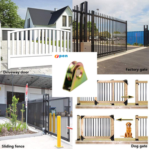 Hiện Đại Duy nhất mang cửa trượt con lăn 50/60/70/80/90/100 Kích cỡ thép trượt cửa bánh xe với khung bên ngoài y U V rãnh - Product Image 6