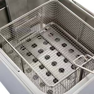 <span class=keywords><strong>Friteuse</strong></span> électrique professionnelle 6 kW en acier inoxydable 201, à poser au sol, avec un seul réservoir et deux paniers, facile à nettoyer, pour la restauration rapide, les hôtels et les restaurants - Product Image 2
