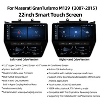 Radio Multimedia con Navegación GPS, Pantalla Táctil Android IPS de 22 Pulgadas, CarPlay Inalámbrico y DSP para GranTurismo M139 2007-2015