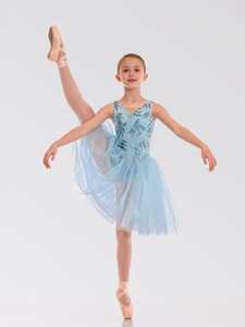 Anna Shi, Nuevos Diseños, Elegante Leotardo Azul Claro <span class=keywords><strong>de</strong></span> Spandex con Patrones <span class=keywords><strong>de</strong></span> Lentejuelas Plateadas, Tutú <span class=keywords><strong>de</strong></span> Ballet, Trajes <span class=keywords><strong>de</strong></span> Danza - Product Image 5