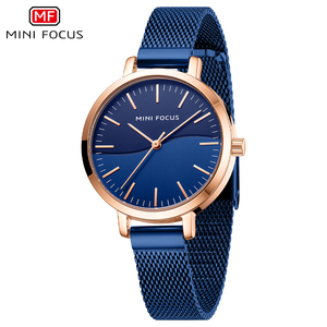 Montre de luxe pour femme en gros, à quartz, bracelet en maille d'acier inoxydable, étanche, Relogio Feminino - Product Image 5