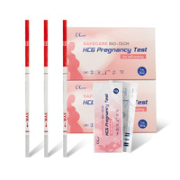 Kit de bandelettes de test HCG précis pour la détection de la grossesse, résultats clairs, équipement d'analyse pathologique