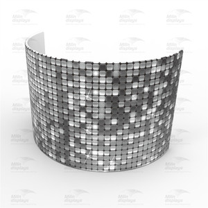 Cabina <span class=keywords><strong>de</strong></span> fachada <span class=keywords><strong>de</strong></span> DJ para eventos, diseño <span class=keywords><strong>de</strong></span> brillos dorados y plateados <span class=keywords><strong>de</strong></span> instalación rápida en 5 minutos - Product Image 4