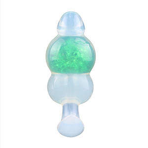 CF -P9137 Silicone vibrante grande spina anale 3 velocità + 7 frequenza doppio 6 colori Multi-frequenza vibranti spine anali Sm - Product Image 2