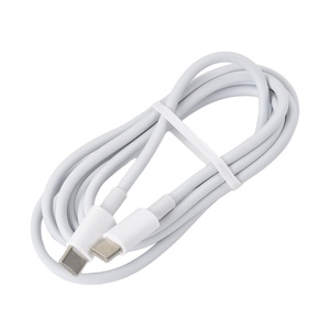 สายชาร์จข้อมูลแบบชาร์จเร็ว Type C TO Type C TPE AAL สีขาว OD 4.0mm 66W 5V สายชาร์จ3A - Product Image 1