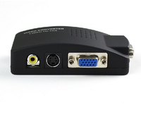 Convertisseur Pro RCA vers VGA AV vers VGA avec mise à l'échelle automatique et réduction du bruit pour CCTV/équipement éducatif
