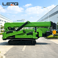 Mini-grue araignée diesel de 2 à 8 tonnes, grue araignée sur chenilles compacte pour les levages intérieurs de petite envergure