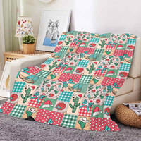 Manta de Franela Suave de Felpa con Diseño de Vaquero del Oeste, Muñeco de Nieve y Botas para Halloween y Navidad, Ideal para Sofá, Cama y Descanso en Días Festivos
