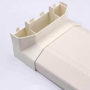 170*50 PVCプラスチック製ケーブルトラッキングアクセサリー、表面実装型、難燃性、ホームデコレーション、台形スロットパネル、互換性のあるベース - Product Image 3