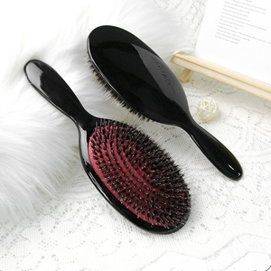 Cepillo de pelo medio duro de etiqueta privada, cepillo de cerdas de jabalí de cerdo, cepillo para el pelo, peluca desenredante, extensiones de pelo, cojín, cepillo de paleta - Product Image 2