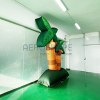 Usine scène décoratif gonflable cocotier Performance géant gonflable plante accessoire gonflable arbre fond