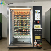 Distributeur automatique moderne de boîtes de repas préparés pour le commerce et la vente
