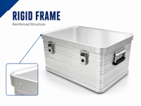 Boîte de rangement multi-usages en aluminium, sac à outils spécial, tailles personnalisables (S/M/L), finition couleur originale, jardinage, atelier
