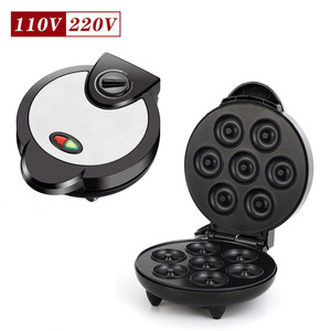 Donut <b>Maker</b> 7 Hole Non Stick Coating Electric <b>Breakfast</b> Cake Baking Machine Home Use - Product Image 2