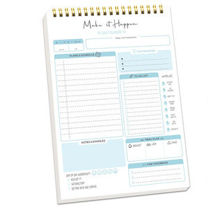 Agenda Planificadora <span class=keywords><strong>A5</strong></span> en Inglés, Diseño Retro Simple, Planificador Diario y Semanal para la Gestión del Tiempo - Product Image 6