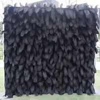 Panneau de toile de fond photo en plumes d'autruche durables, enroulable, en tissu, avec plumes blanches, pour décoration murale de baby shower et photobooth - Grande Vente