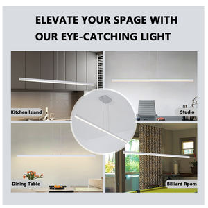 Flexible Modern Pendant <b>Lighting</b> LED long strip Lamp Chandelier - Product Image 5