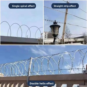 Alambre de púas de alta resistencia antiescalada <span class=keywords><strong>para</strong></span> cercas de seguridad agrícola, alambre de púas galvanizado BTO-10 BTO-22 CBT-65 - Product Image 6