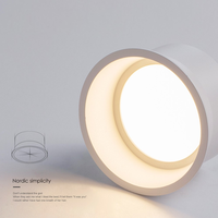 Encastré Anti-éblouissement LED COB Downlight Noir/Blanc Dimmable 85-265V Plafonnier Spot Maison Salon Chambre Éclairage