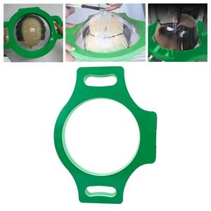 Modello di testa di manichino Unisex per capelli taglio e intrecciatura guida in plastica verde per parrucche sostitutive dei capelli - Product Image 3