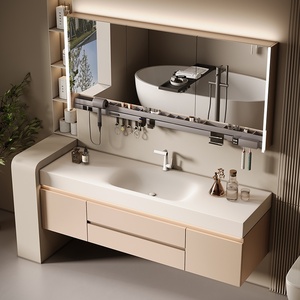 Bộ tủ phòng tắm thông minh-Chậu rửa phòng tắm đơn giản và hiện đại - Product Image 3