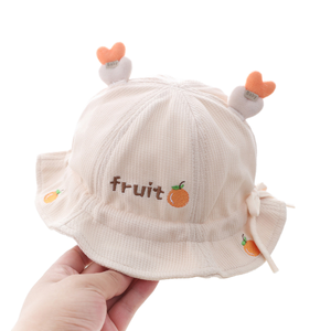 Gorro de bebé Versátil Moda Sombrero de pescador Niños Verano <span class=keywords><strong>Protector</strong></span> <span class=keywords><strong>solar</strong></span> Sombrero <span class=keywords><strong>para</strong></span> el sol Niñas Ocio Sombrero de tazón de dibujos animados - Product Image 1