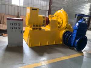 Hydro-générateur Kaplan de 50 kW utilisé pour la production d'énergie écologique à faible chute en canaux d'irrigation - Product Image 5