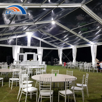 Tente de fête de mariage transparente en aluminium pour événement de chapiteau de 500 personnes