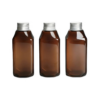 Bouteille de shampooing et de gel douche en PET de 500 ml à col étroit, emballage cosmétique rechargeable avec tête de pompe pour les soins personnels