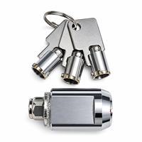 Serrure à cylindre tubulaire en laiton pour terminal de point de vente, 3 clés, antivol, pour distributeur automatique, guichet automatique, machine de jeu, matériel