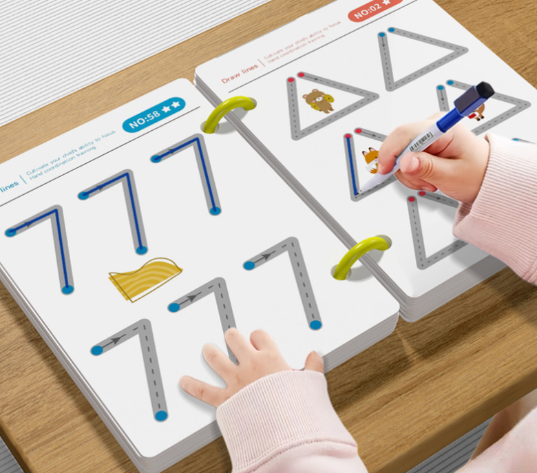 Children Early Education Books Erasable Movement