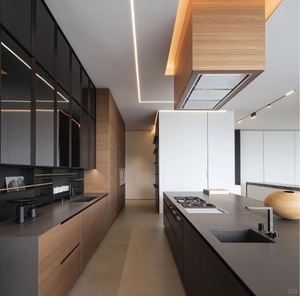 Juego de Muebles de Cocina Modernos de Madera Maciza, Estilo Flat Pack, Personalizados, Color Blanco - Product Image 1