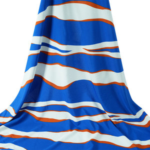 New 100d Four-sided Elastic Polyester Geometric Wave <strong>Pattern</strong> Printing <strong>Fabric</strong> Woven Dress <strong>Fabric</strong> Women's <strong>Fabric</strong> for Clothing - Product Image 6