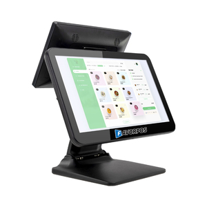 15.6 Inch Dual Screen Whole Set of Pos System Cash Register for Hotels Restaurants Supermarket