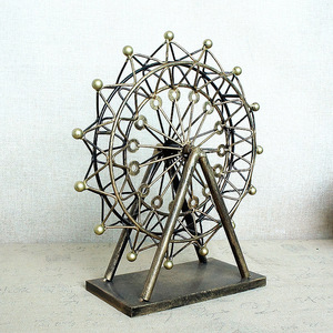 Décoration de bureau, de maison ou d'école créative et moderne en forme de grande roue noire en métal avec roulement à billes - Product Image 6