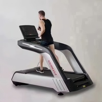 Luxe commercial grand écran LCD et LED tapis roulant électrique sans fil musculation équipement d'exercice de gymnastique