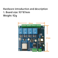 Modul Relay ESP32 Baru dengan Catu Daya AC/DC, WiFi, BT, BLE, 4 Saluran, ESP32-WROOM