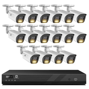 Système de caméra de sécurité PoE 16 canaux 4K avec disque dur 4 To, double éclairage intelligent, audio bidirectionnel et IA VCA pour la <span class=keywords><strong>surveillance</strong></span> extérieure - Product Image 1