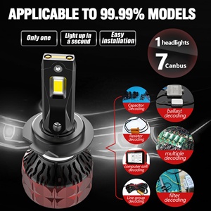 Alta calidad CLT8 H1 H3 H11 H4 9005 9006 H8 IP68 H7 LED faro bombilla 110W Luces Led Para Auto Super fuerte decodificación Canbus - Product Image 2