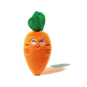 Апельсиновый пух Интерактивная собака морковка жевательные плюшевые игрушки