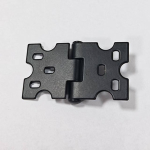 Bisagra para muebles, color negro mate, 2,5 mm, superficie engrosada, montaje en superficie, acero laminado en frío duradero, diseño minimalista para gabinetes y estanterías - Product Image 2